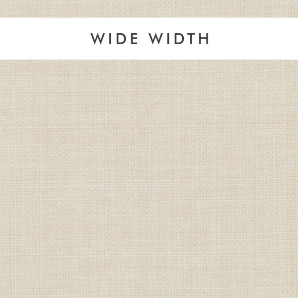 Linoso Wide Width Fabric - Cream by white plain woven fabric from Clarke & Clarke