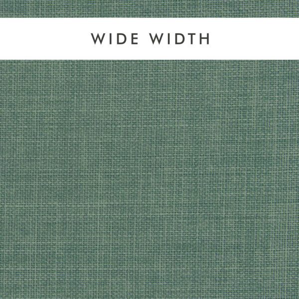 Linoso Wide Width Fabric - Mineral by green plain woven fabric from Clarke & Clarke