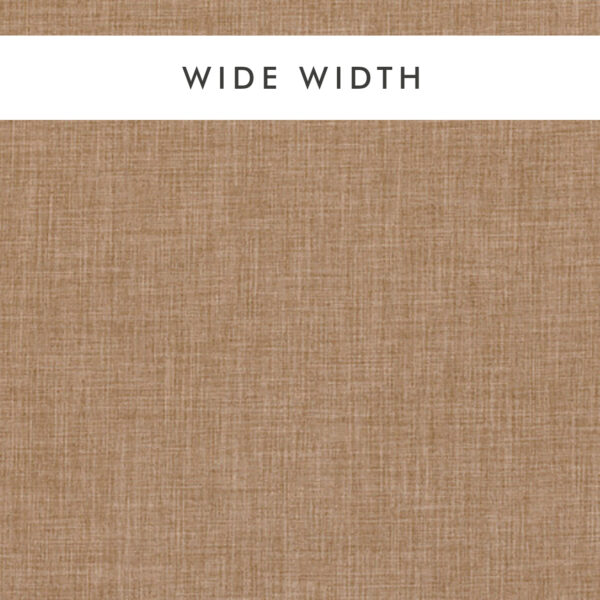Linoso Wide Width Fabric - Sesame by brown plain woven fabric from Clarke & Clarke