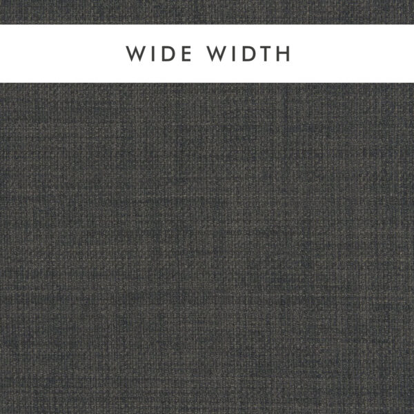 Linoso Wide Width Fabric - Smoke by black-grey plain woven fabric from Clarke & Clarke