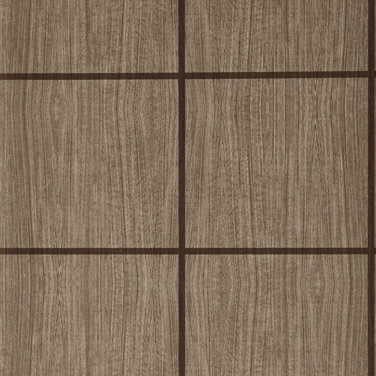 Wood Blocks Wallpaper - Walnut / Gloss by Wood Blocks Wallpaper - Walnut / Gloss from