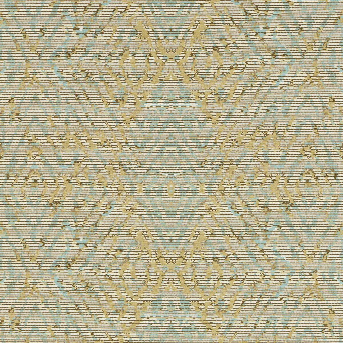 Hansha Wallpaper - Buttermilk / Sky by Hansha Wallpaper - Buttermilk / Sky from
