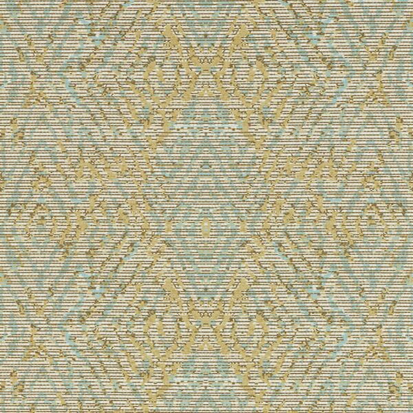 Hansha Wallpaper - Buttermilk / Sky by Hansha Wallpaper - Buttermilk / Sky from