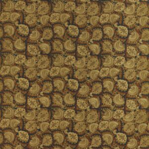 brown botanical embroideried fabric from Zoffany