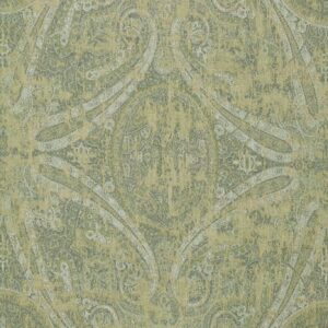 green traditional cotton fabric from Zoffany