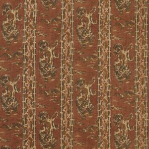 brown striped woven fabric from Zoffany