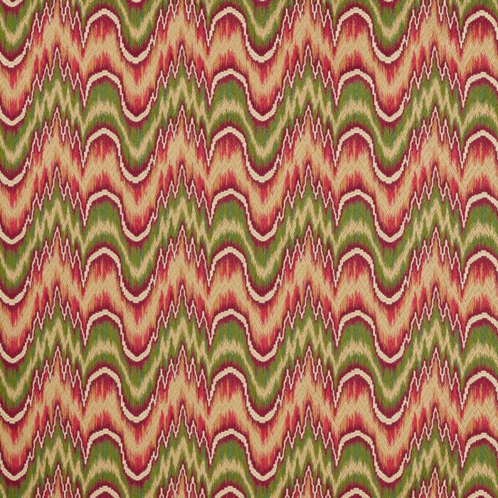 Kempshott Fabric - Crimson / Evergreen swatch