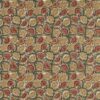 brown botanical embroideried fabric from Zoffany