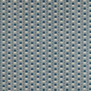 blue striped cotton fabric from Zoffany