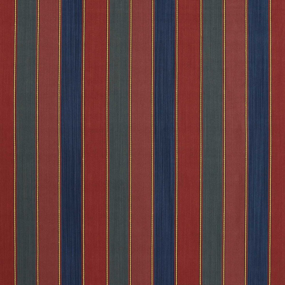 Anatolian Stripe Fabric - Madder / Indigo by blue striped cotton fabric from Zoffany