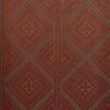 red geometric cotton fabric from Zoffany