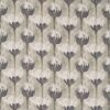black-grey botanical linen fabric from Zoffany