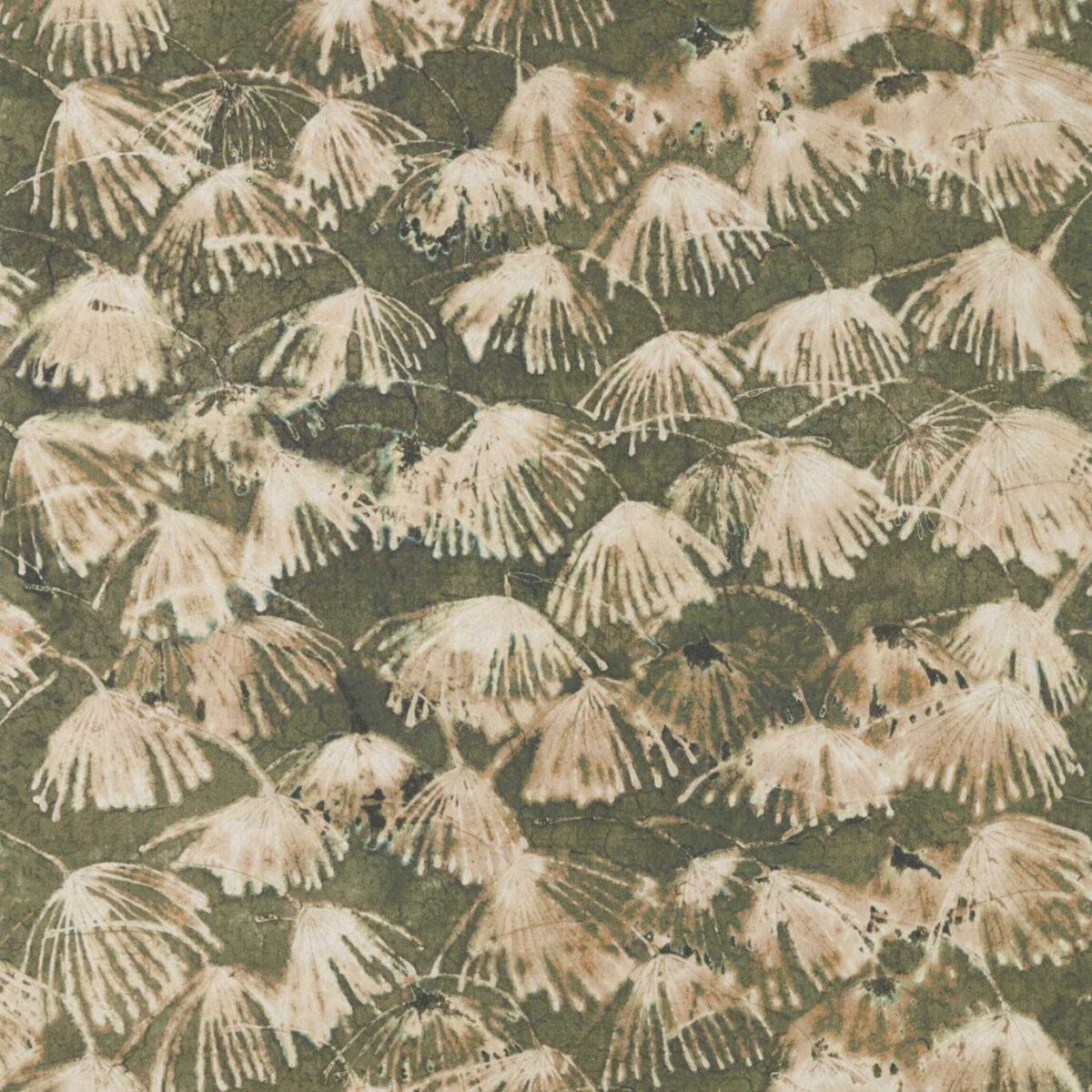 green contemporary woven fabric from Zoffany