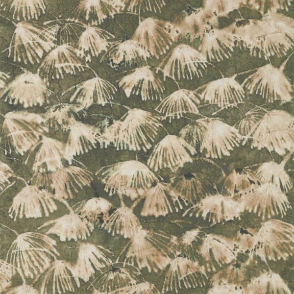 green contemporary woven fabric from Zoffany