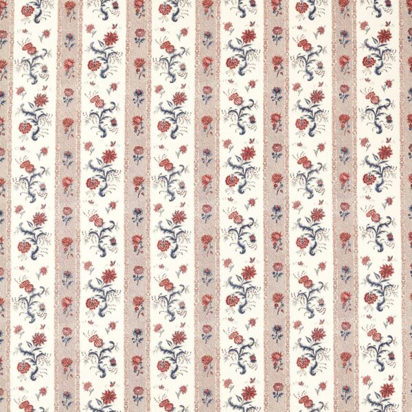 blue striped linen fabric from Zoffany