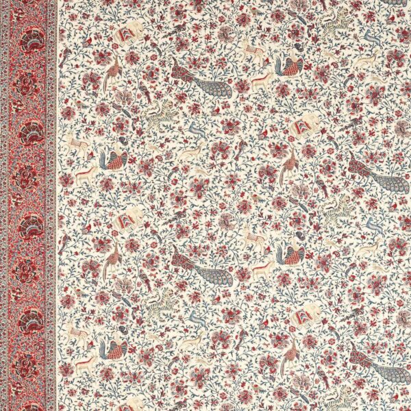 red misc linen fabric from Zoffany