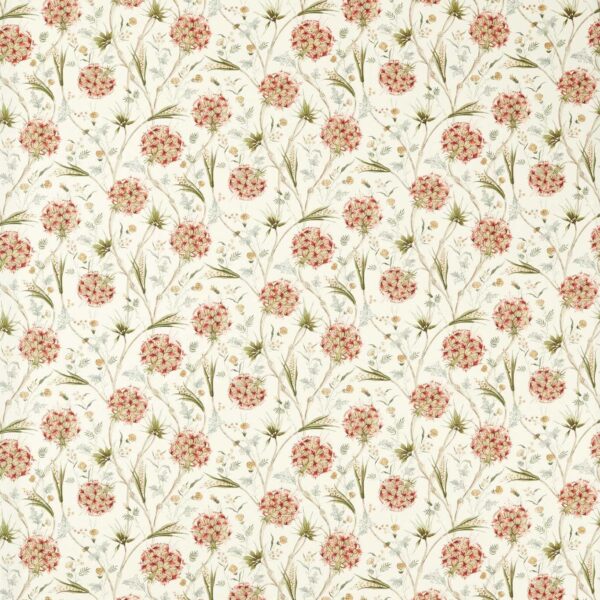 green botanical cotton fabric from Zoffany