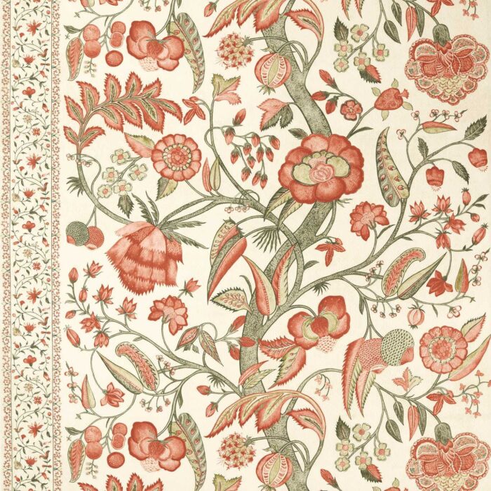 Artisan Palampore Fabric - Russet swatch
