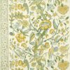 green botanical linen fabric from Zoffany