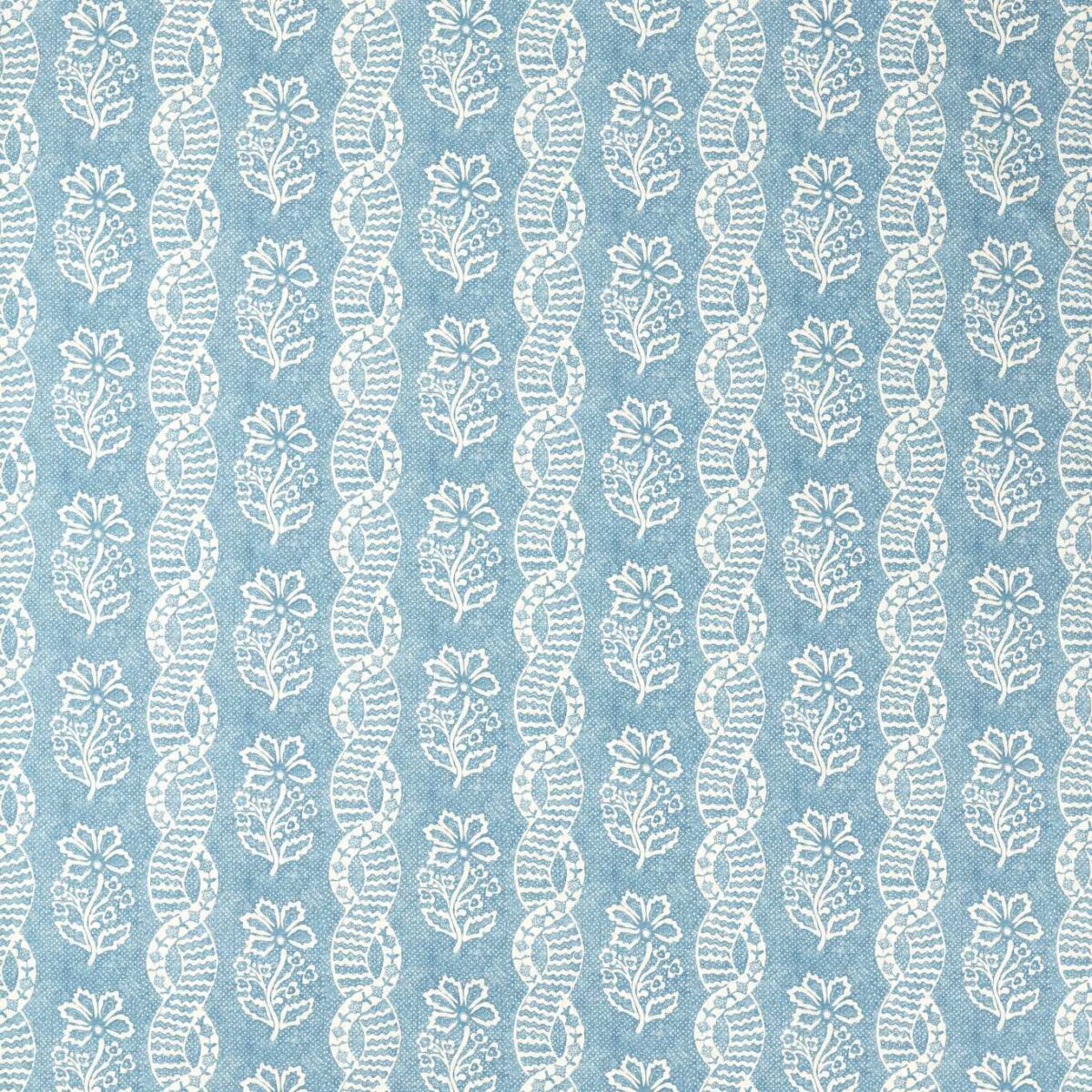 blue striped cotton fabric from Zoffany