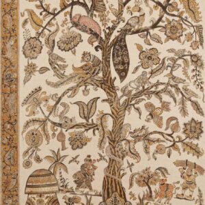 brown animal linen fabric from Zoffany