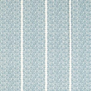 blue striped embroideried fabric from Zoffany