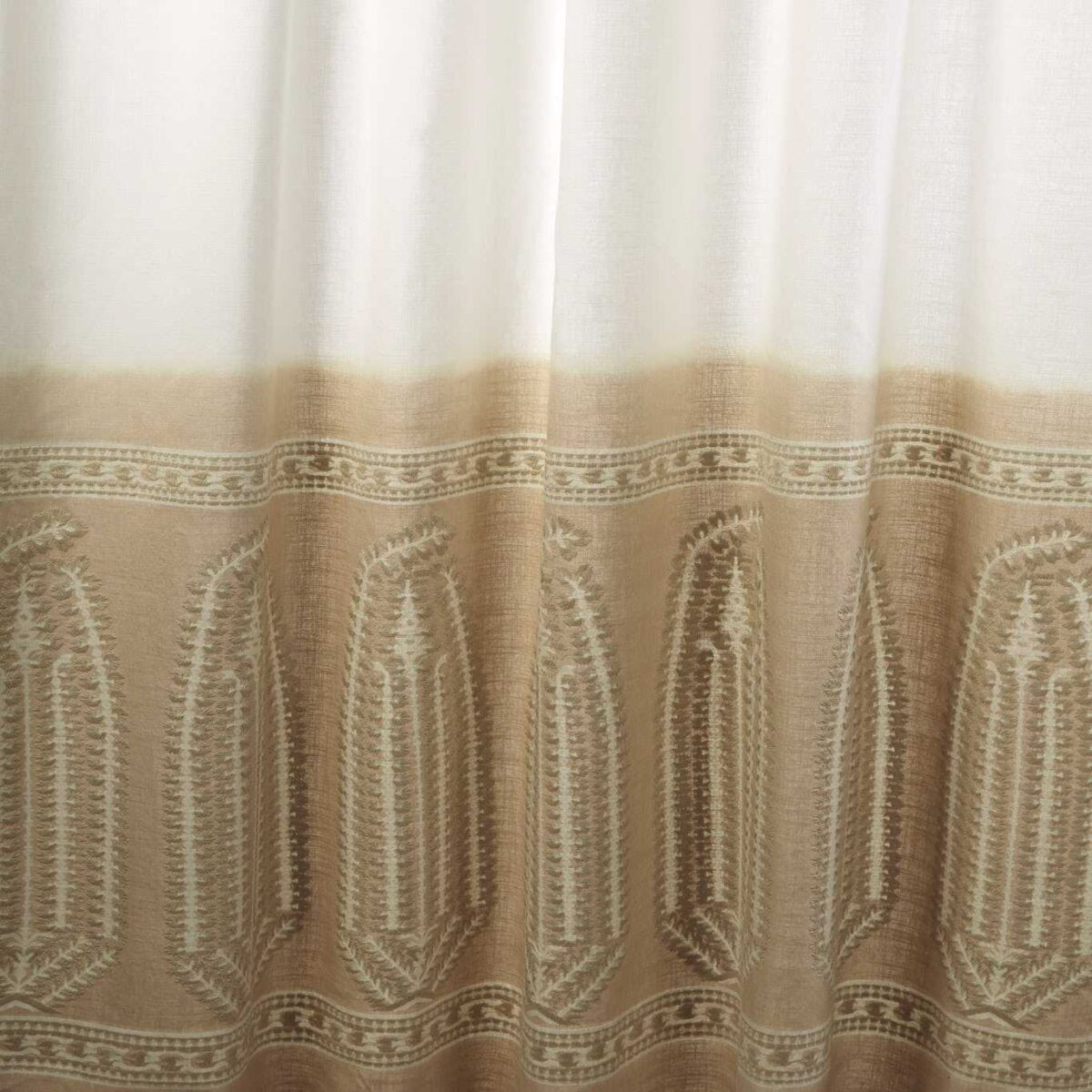 Zardozi Ombre Fabric - Mousseaux by neutral misc embroideried fabric from Zoffany