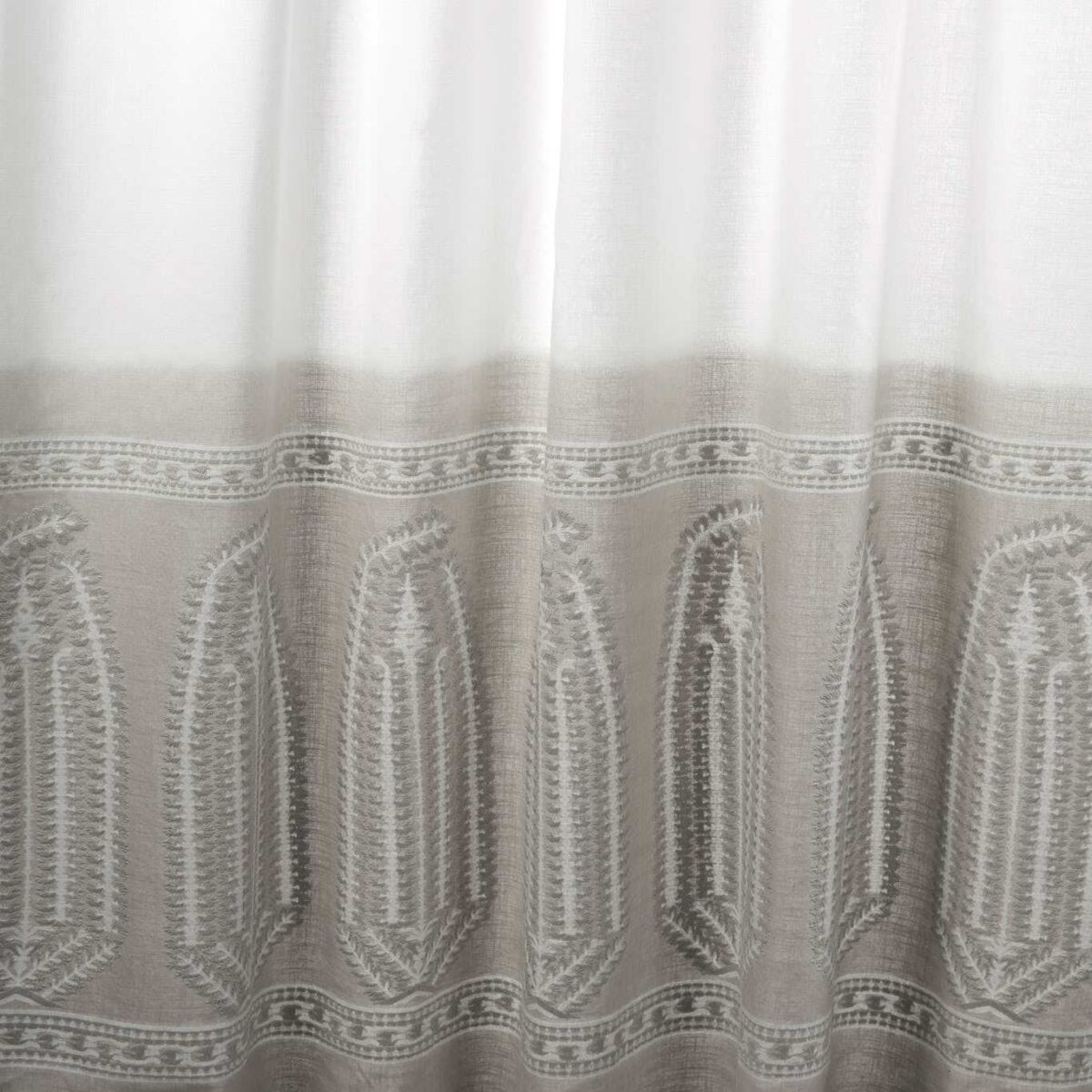 Zardozi Ombre Fabric - Quartz Grey by black-grey misc embroideried fabric from Zoffany
