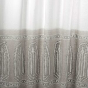 black-grey misc embroideried fabric from Zoffany