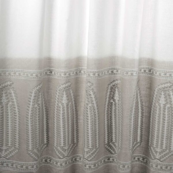 Zardozi Ombre Fabric - Quartz Grey by black-grey misc embroideried fabric from Zoffany