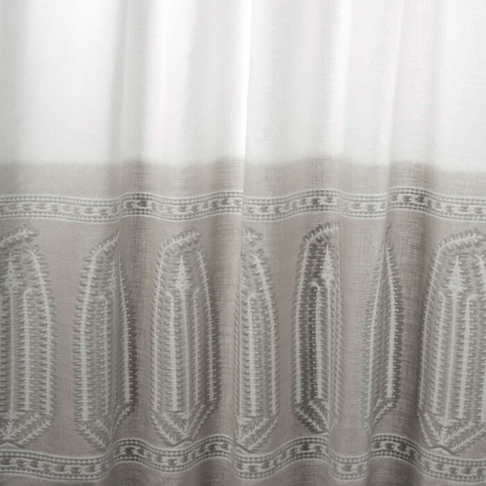 Zardozi Ombre Fabric - Quartz Grey swatch