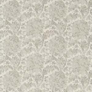 black-grey botanical woven fabric from Zoffany