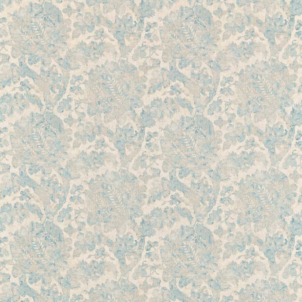blue botanical woven fabric from Zoffany
