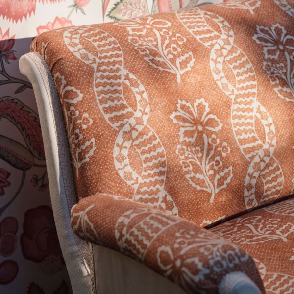 Dabu Stripe Fabric - Pale Olive by Dabu Stripe Fabric - Pale Olive from