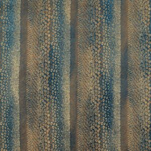 blue striped velvet-chenille fabric from Zoffany