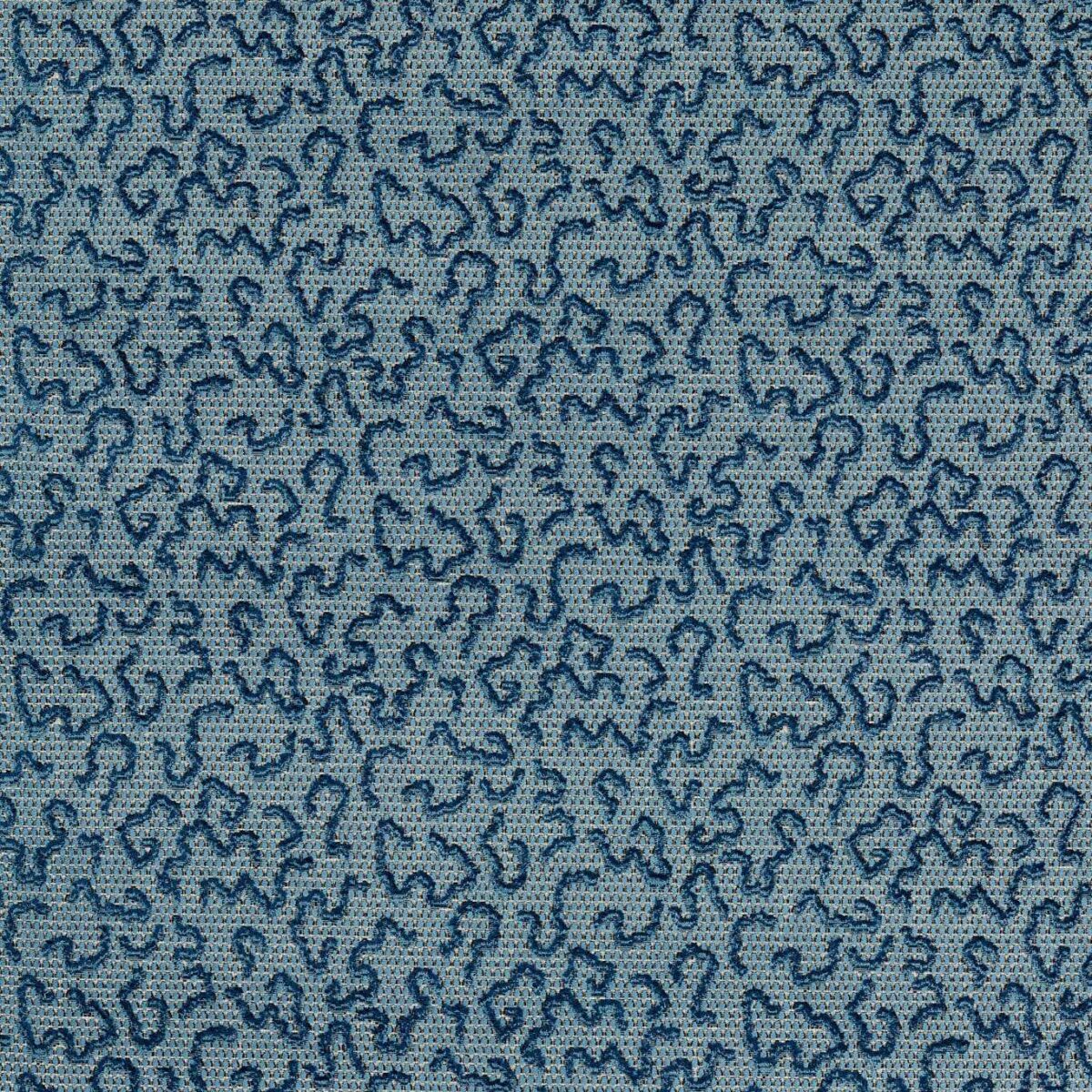 blue misc velvet-chenille fabric from Zoffany