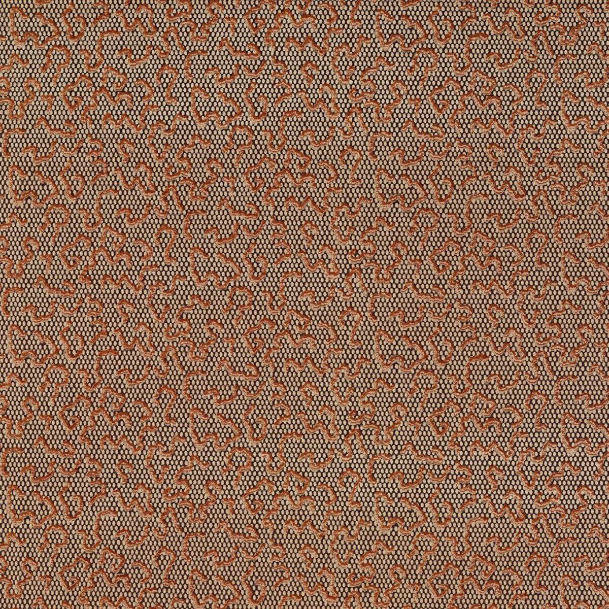 Domino Velvet Fabric - Amber by brown misc velvet-chenille fabric from Zoffany