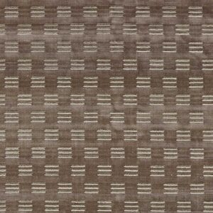 brown geometric velvet-chenille fabric from Zoffany