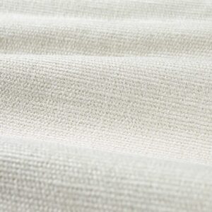 white plain velvet-chenille fabric from Zoffany
