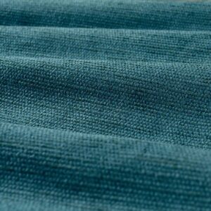 blue plain velvet-chenille fabric from Zoffany
