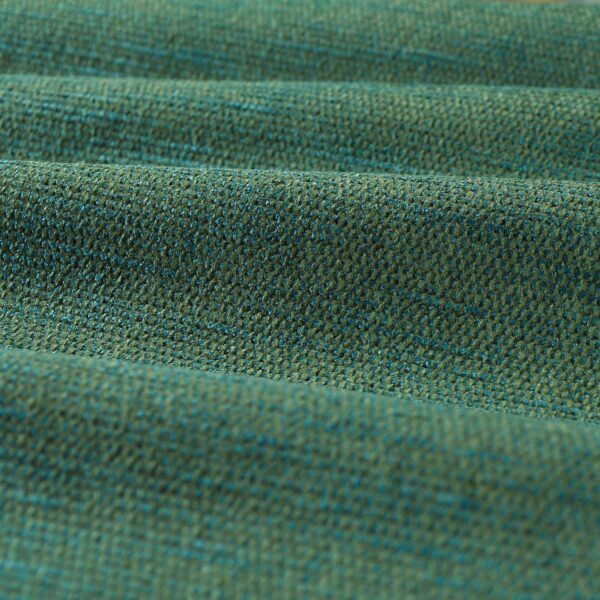 Zoffany Chenille Fabric - Deep Moss by green plain velvet-chenille fabric from Zoffany