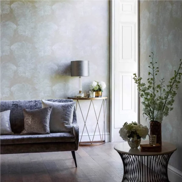 Operetta Wide Width Wallpaper - Slate from