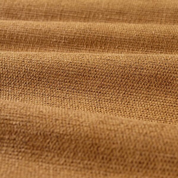 Zoffany Chenille Fabric - Amber by orange plain velvet-chenille fabric from Zoffany