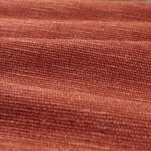 red plain velvet-chenille fabric from Zoffany