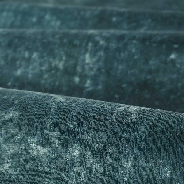 Curzon Fabric - Azure by blue plain velvet-chenille fabric from Zoffany