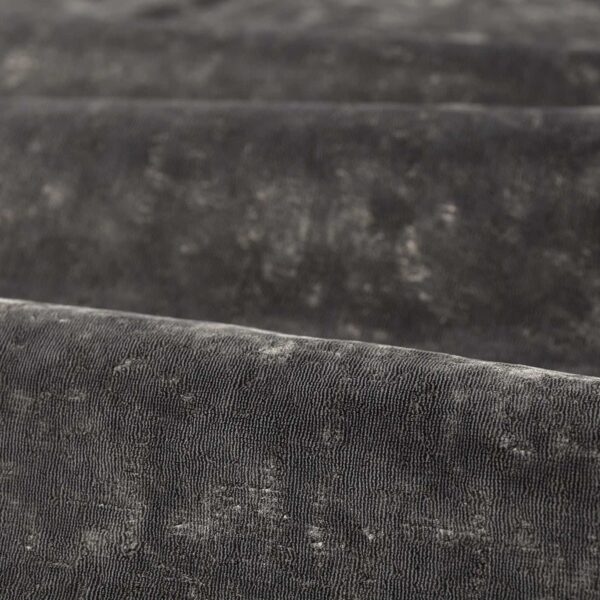 black-grey plain velvet-chenille fabric from Zoffany