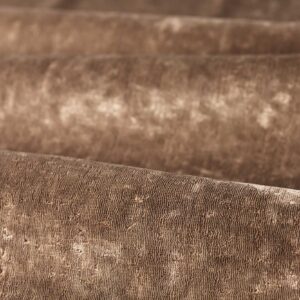 brown plain velvet-chenille fabric from Zoffany
