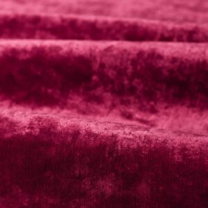 red plain velvet-chenille fabric from Zoffany