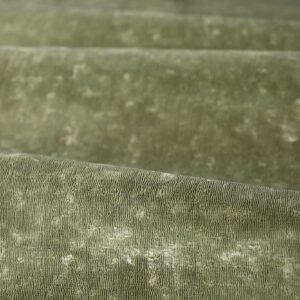 green plain velvet-chenille fabric from Zoffany