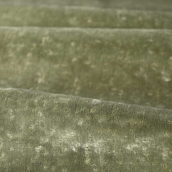Curzon Fabric - Sage Green by green plain velvet-chenille fabric from Zoffany